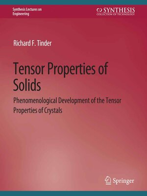 cover image of Tensor Properties of Solids, Part One